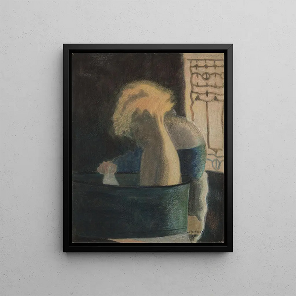 The bath - Léon Spilliaert — framed artwork on a wall