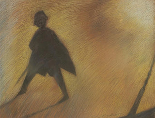 La fin d'une belle journée Figure en contre-jour - Léon Spilliaert — artwork view