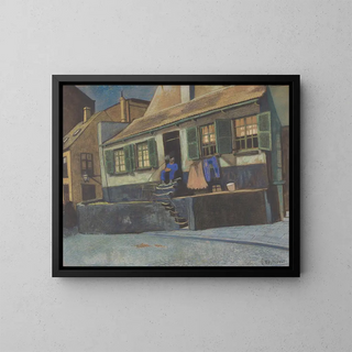 called The Pulpit House in Ostend - Léon Spilliaert — framed artwork on a wall