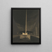 The Belgian Airship Belgium II in its hangar - Léon Spilliaert — framed artwork on a wall