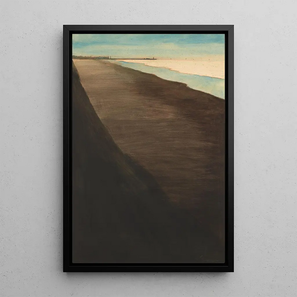 La plage - Léon Spilliaert — framed artwork on a wall