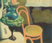 Interior painting with chair and opaline lamp - Léon Spilliaert — artwork view