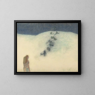 Children on the Dune - Léon Spilliaert — framed artwork on a wall