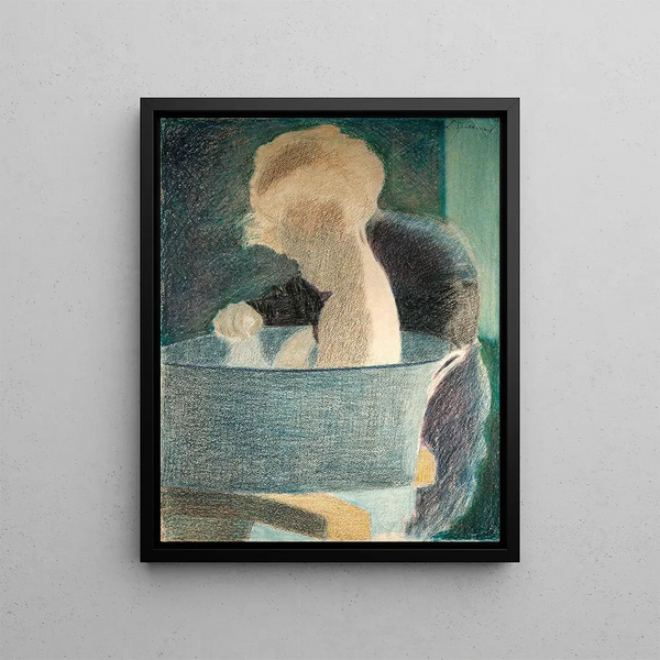The bath - Léon Spilliaert — framed artwork on a wall