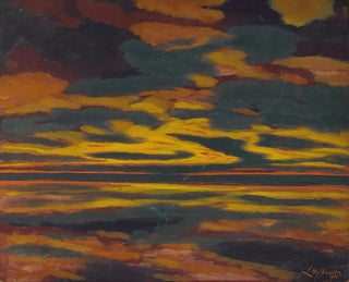 The clear green on the sea - Léon Spilliaert — artwork view