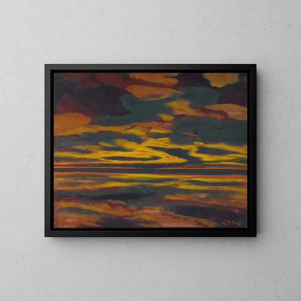 The clear green on the sea - Léon Spilliaert — framed artwork on a wall