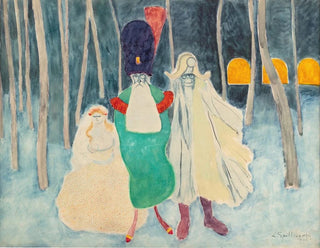 Mascarade Léopold II, Napoléon et la bouquetière - Léon Spilliaert — artwork view