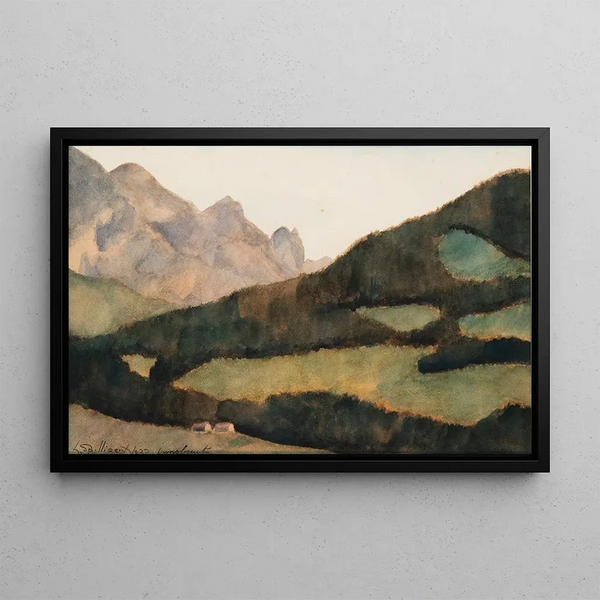Landscape Painting of Innsbruck - Léon Spilliaert — framed artwork on a wall