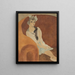 Doll in an armchair - Léon Spilliaert — framed artwork on a wall