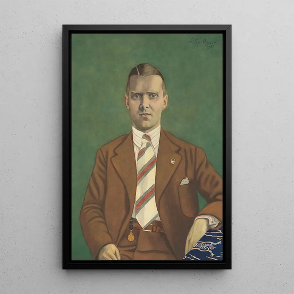 Portrait of Adolphe Van Glabbeke - Léon Spilliaert — framed artwork on a wall