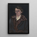 Portrait of Madame Storck-Hertoghe - Léon Spilliaert — framed artwork on a wall
