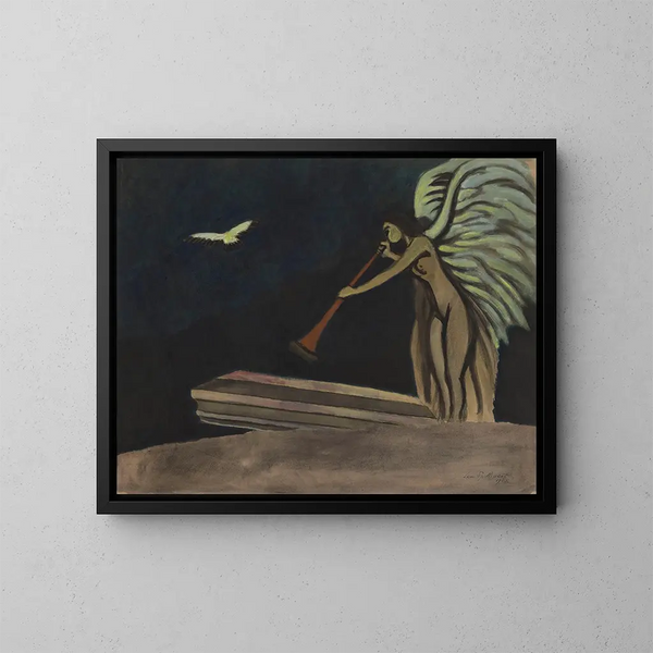 Resurrection Painting - Léon Spilliaert — framed artwork on a wall