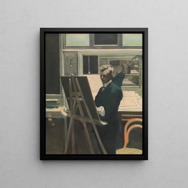 Self-portrait Painting - Léon Spilliaert — framed artwork on a wall