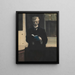 Self-portrait with blue sketchbook - Léon Spilliaert — framed artwork on a wall