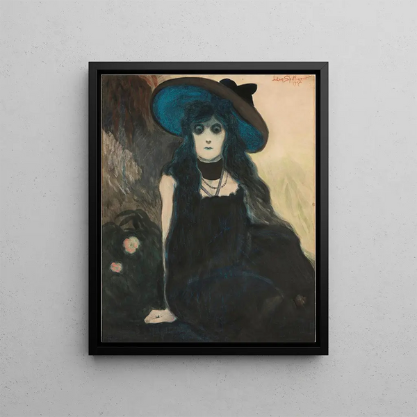 The Absinthe Drinker - Léon Spilliaert — framed artwork on a wall