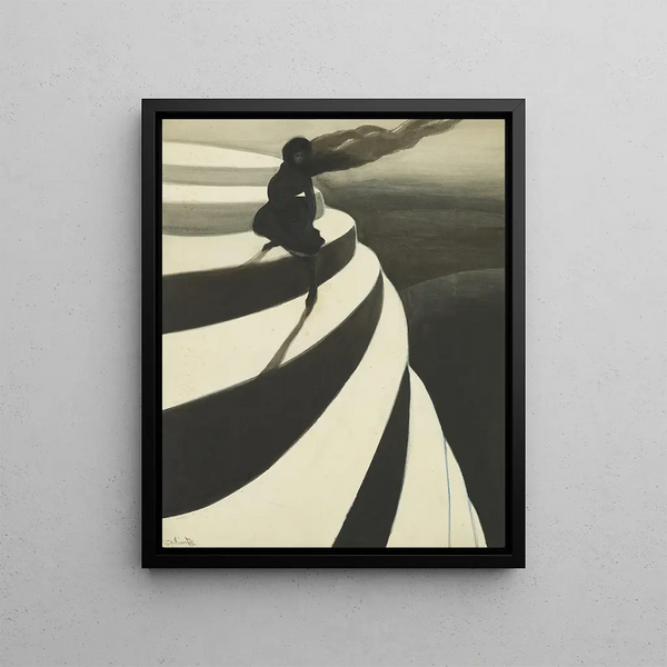 Vertige Painting - Léon Spilliaert — framed artwork on a wall