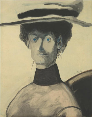 Lon Spilliaert - Vrouw met roze hoed.webp