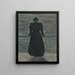 Femme au bord de la mer - Léon Spilliaert — framed artwork on a wall
