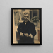 Self-portrait with red pencil - Léon Spilliaert — framed artwork on a wall