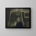 Self-portrait with mirror - Léon Spilliaert — framed artwork on a wall