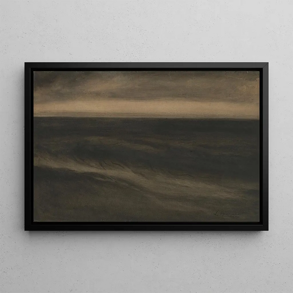 Marine Black Painting - Léon Spilliaert — framed artwork on a wall