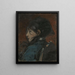 Portrait of a Young Woman - Léon Tanzi — framed artwork on a wall