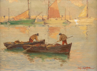 Fishermen on the Loire near Nantes - Léon Zeytline — artwork view