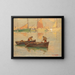 Fishermen on the Loire near Nantes - Léon Zeytline — framed artwork on a wall