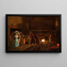 Interior of a Foundry - Léonard Defrance — framed artwork on a wall
