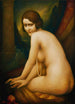 Woman with a Pearl Necklace - Léonard Sarluis — artwork view