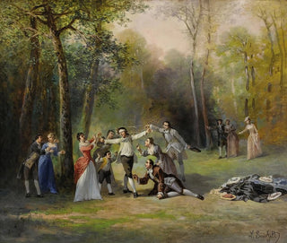 The game of the blindfolds - Léonard Saurfelt — artwork view