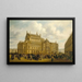 L'Opéra Garnier seen from Auber street around 1880, 9th arrondissement - Léonard Saurfelt — framed artwork on a wall
