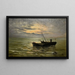 The Departure for Fishing at Berck-sur-Mer - Lonie Marie Hécart — framed artwork on a wall