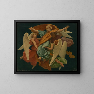 Glorification of Saint Peter - Léopold Durangel — framed artwork on a wall