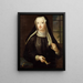 Hedvig Ulrika Taube 1714-1744 also Countess of Hessenstein - Lorens Pasch the Elder — framed artwork on a wall