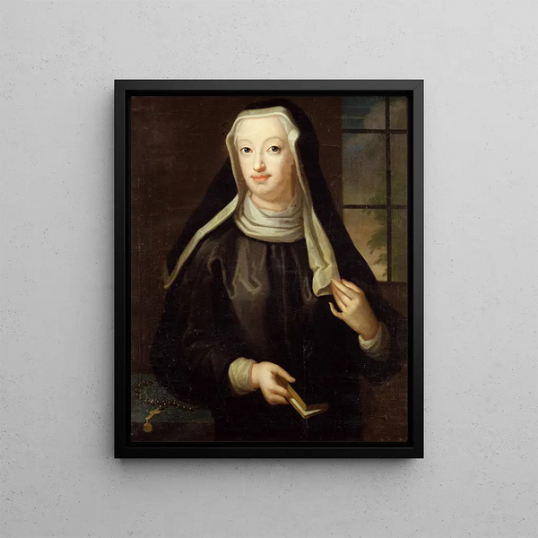 Hedvig Ulrika Taube 1714-1744 also Countess of Hessenstein - Lorens Pasch the Elder — framed artwork on a wall