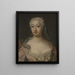 Unknown woman family member Reuterholm - Lorens Pasch the Elder — framed artwork on a wall
