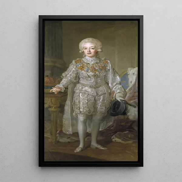 Gustav IV Adolf enfant - Lorens Pasch le Jeune — framed artwork on a wall