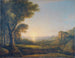 La baie de Baïe au coucher de soleil - Lorenz Adolf Schönberger — artwork view