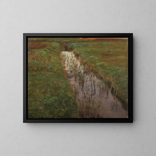 a ditch - Lorenz Frølich — framed artwork on a wall
