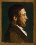 Portrait painting of the artist P. C.. Skovgaard - Lorenz Frølich — artwork view