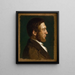 Portrait painting of the artist P. C.. Skovgaard - Lorenz Frølich — framed artwork on a wall