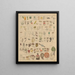 Illustrations for the General Natural History of Oken for All Classes Pl005 - Lorenz Oken — framed artwork on a wall