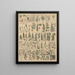 Illustrations for the General Natural History of Oken for all classes Pl010 - Lorenz Oken — framed artwork on a wall