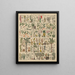 Illustrations for the General Natural History of Oken for all classes Pl013 - Lorenz Oken — framed artwork on a wall
