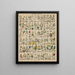 Illustrations for the General Natural History of Oken for all classes Pl018 - Lorenz Oken — framed artwork on a wall