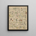 Illustrations for the General Natural History of Oken for all classes Pl020 - Lorenz Oken — framed artwork on a wall