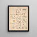 Illustrations for the General Natural History of Oken for all classes Pl060 - Lorenz Oken — framed artwork on a wall