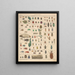 Illustrations for the General Natural History of Oken for all classes Pl087 - Lorenz Oken — framed artwork on a wall