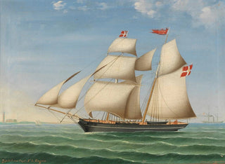 Schonerbrigg Johanne et Oluffa conduites par le capitaine NLEngers d'Altona - Lorenz Petersen — artwork view